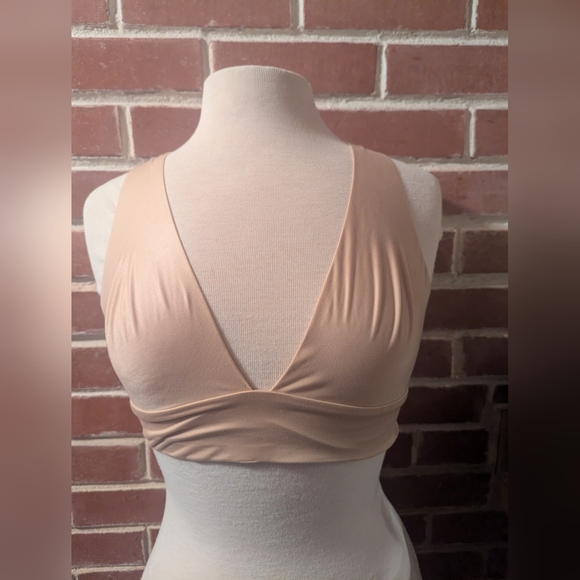 2 Aerie Bralettes. Size: Large. Gently Worn. Blue and Pink. - Picture 2 of 8